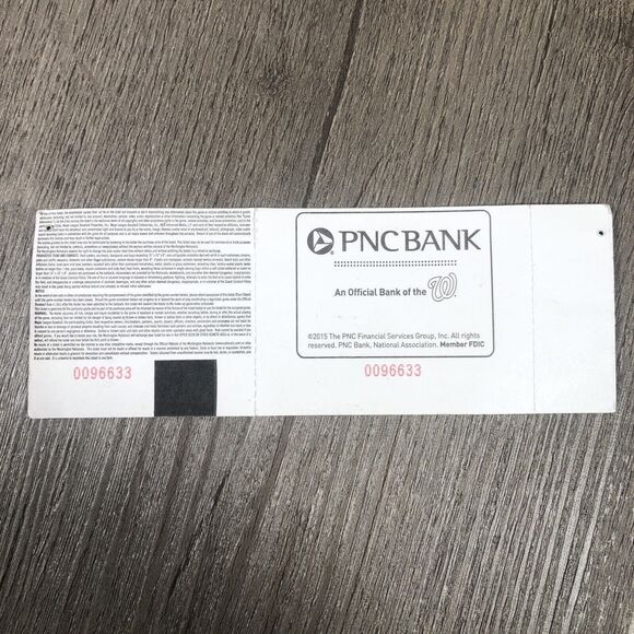 Washington Nationals Baseball Ticket Stub Phillies Philadelphia 5/22/15 May 22nd - Picture 2 of 2